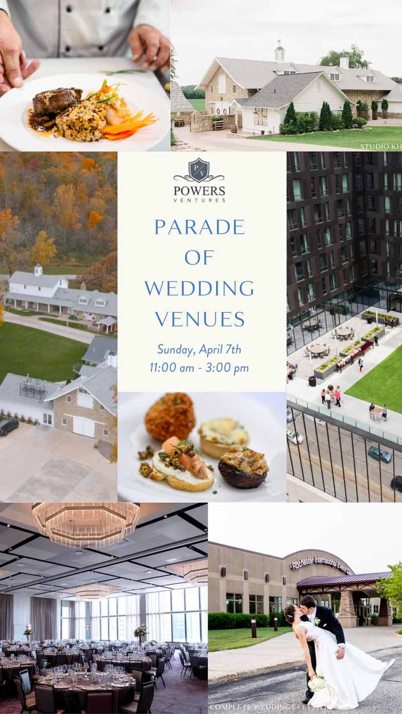 Parade of Wedding Venues in the Rochester, MN area